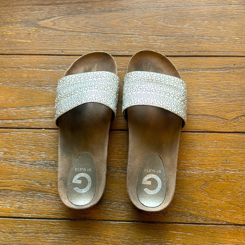 Guess Rhinestone Slides